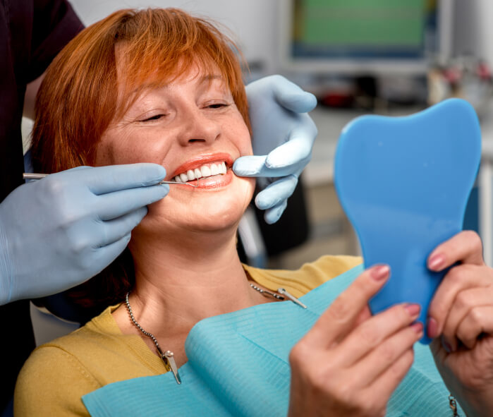 woman at the dentist