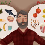 diet tips for tooth extraction aftercare with lists of soft foods or foods to avoid like nuts, popcorn, and acidic foods