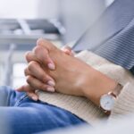 woman nervous at the dentist, dental anxiety